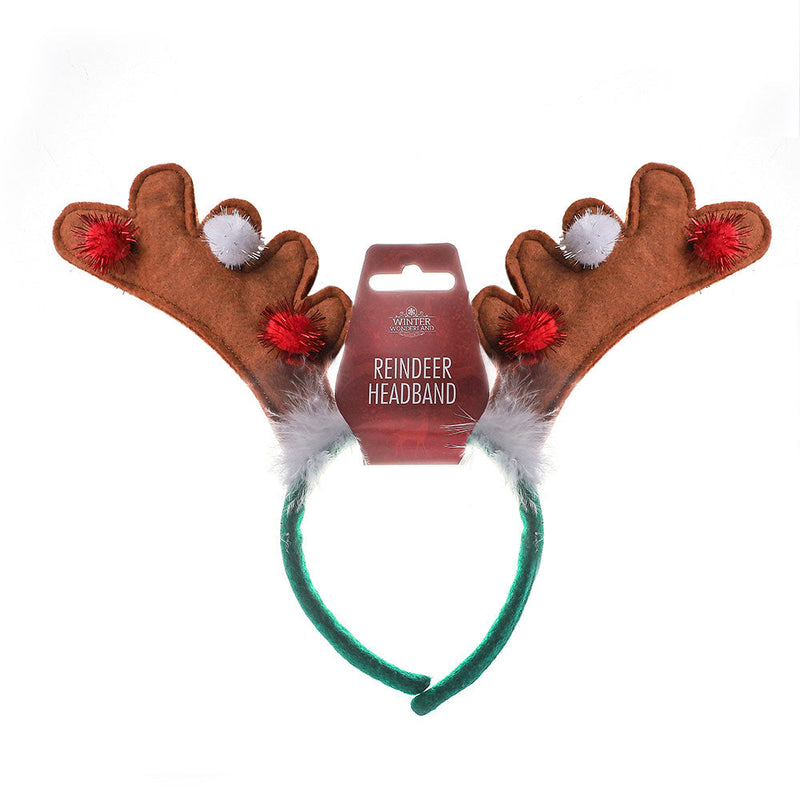 Reindeer Pompom Headband