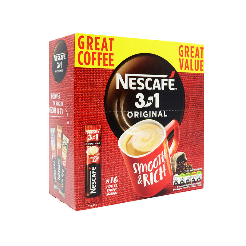 Nescafe Original 3in1 Instant Coffee 16 Sachets