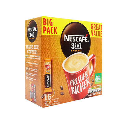 Nescafe Caramel 3in1 Instant Coffee 16 Sachets