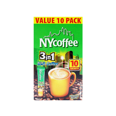 NY Coffee 3 In 1 Irish Coffee 10 Sachets