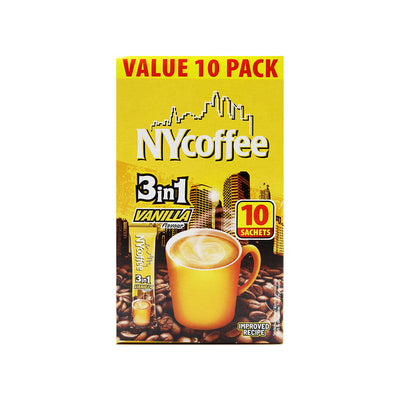 NY Coffee 3 In 1 Vanilla Flavour 10 Sachets