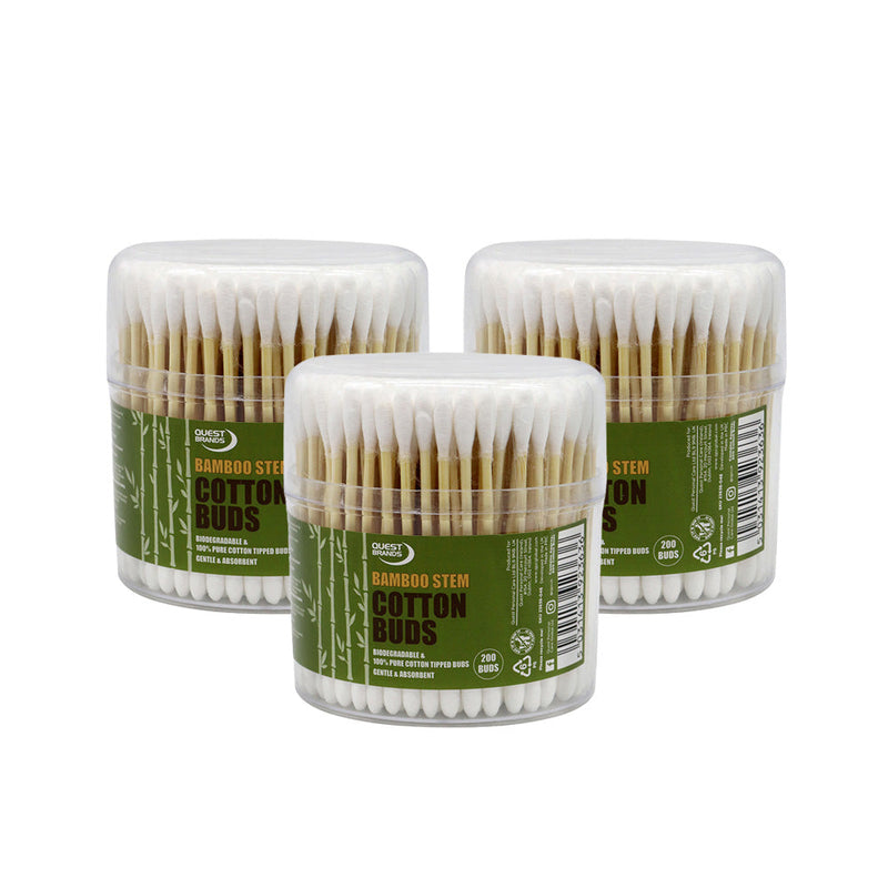 Quest 200 Cotton Bamboo Stem Drum Buds