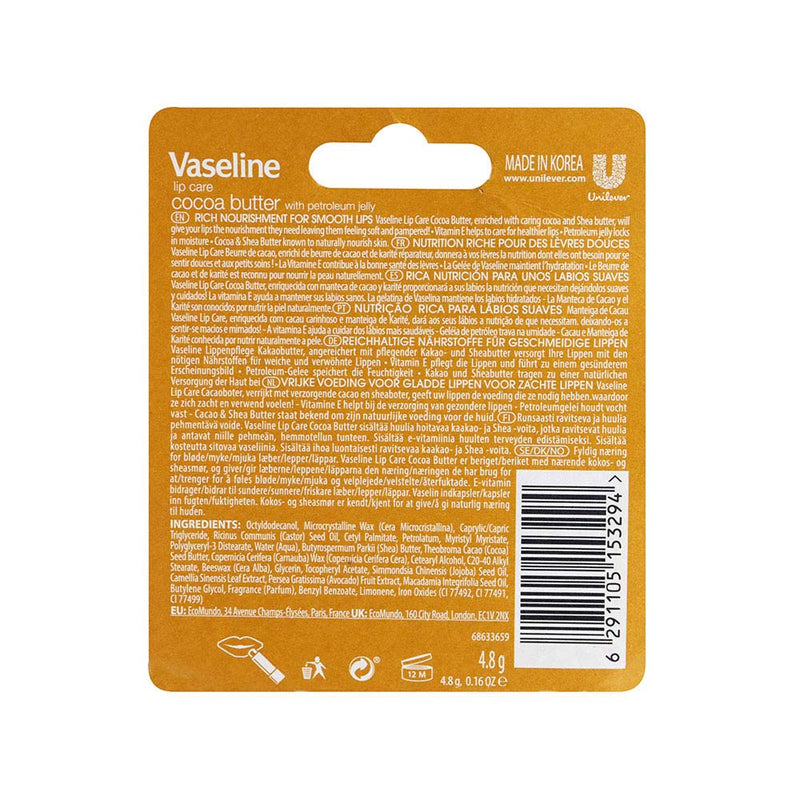 Vaseline Lip Care Cocoa Butter 4.8g