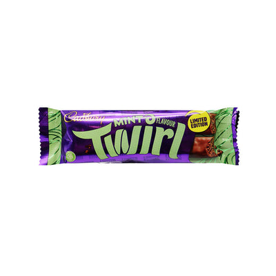 Cadbury Mint Flavour Twirl Chocolate Bar 43g