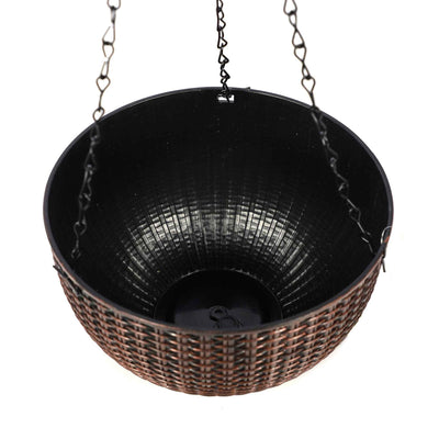 Metalic Effect Hanging Basket 9inch