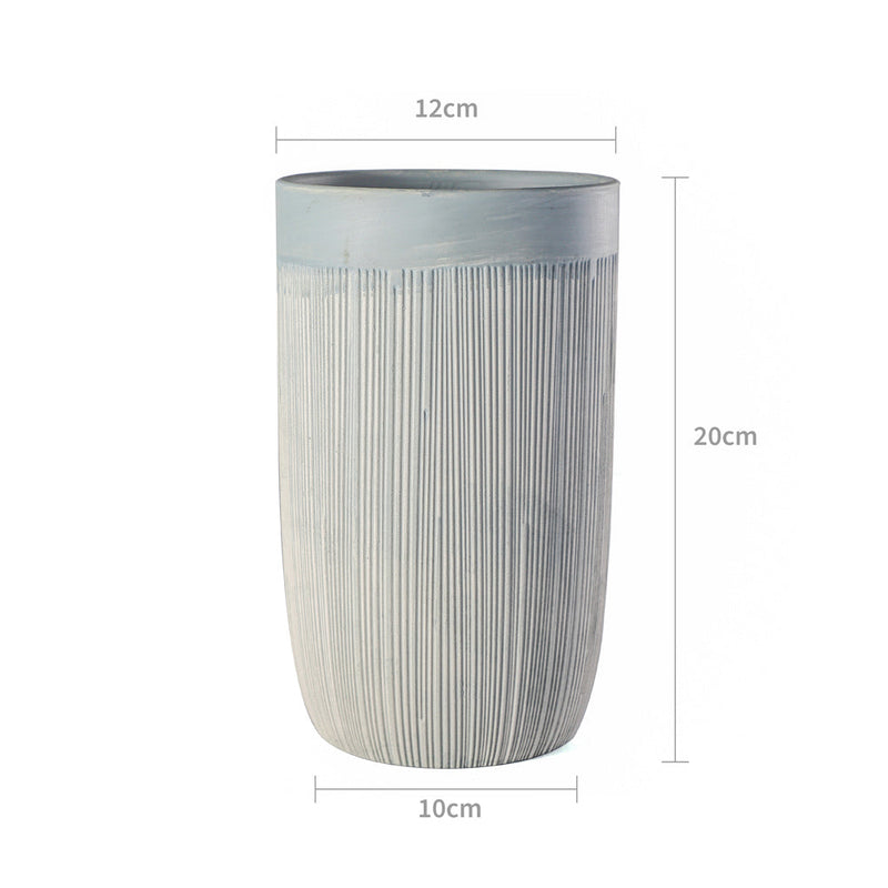 Textured Vase 12x12x20CM