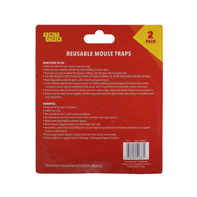 Reusable Mouse Traps 2 Pack