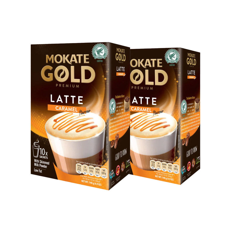 Mokate Gold Premium Coffee Latte Caramel 10S