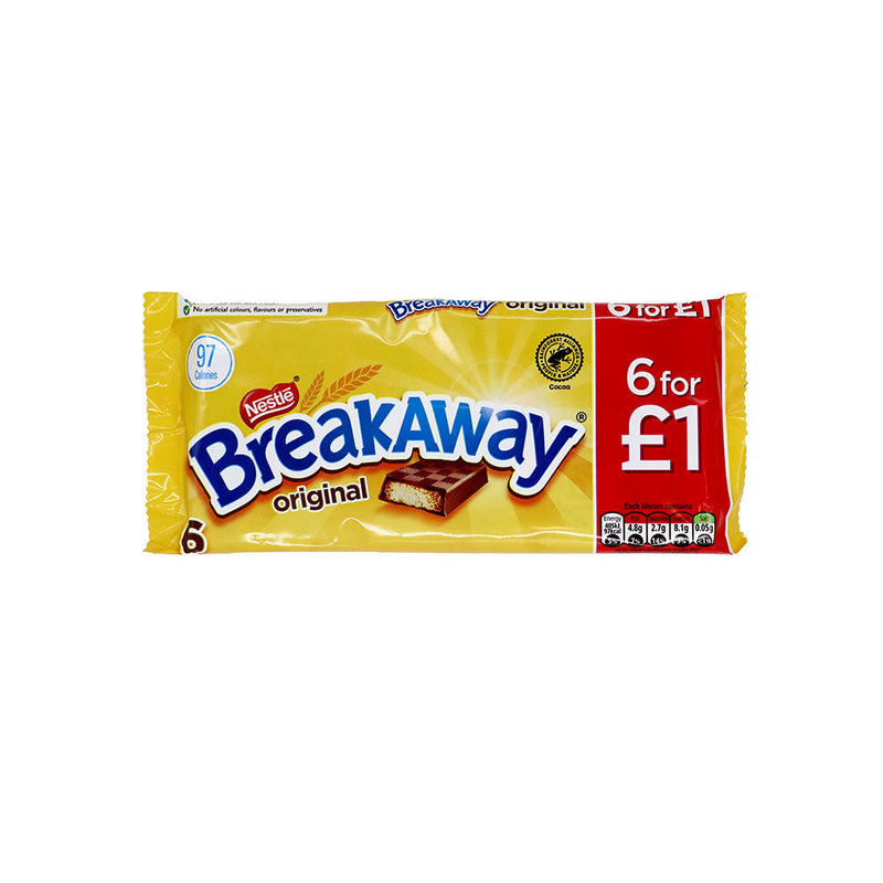 Nestle Breakaway Chocolate Biscuit 6PK