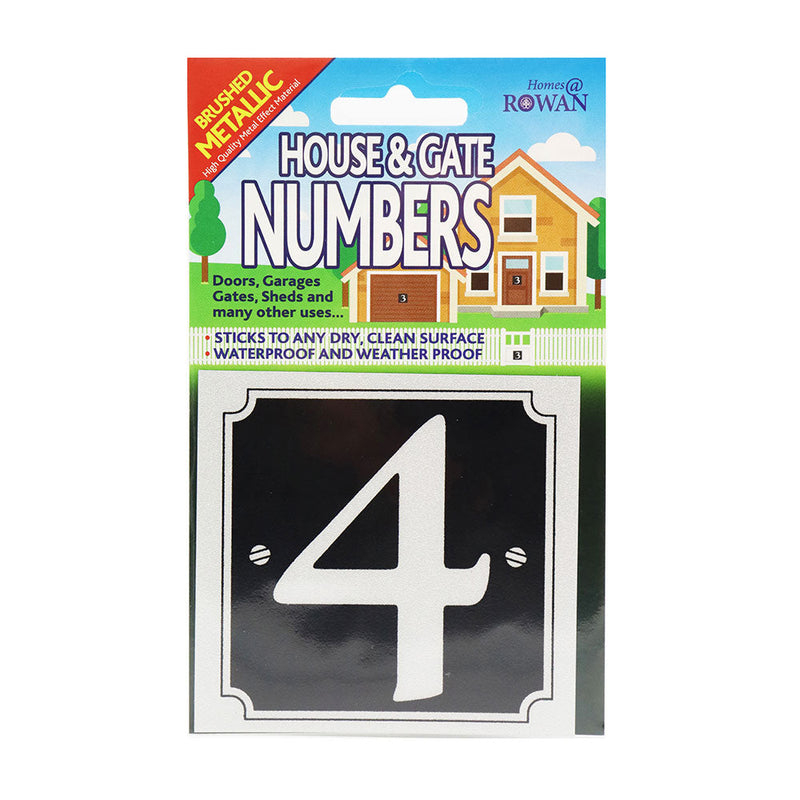 House & Gate Number Silver