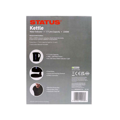 Status Cordless Kettle Black 1.7L