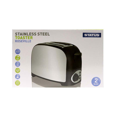 Roseville Stainless Steel 2 Slice Toaster