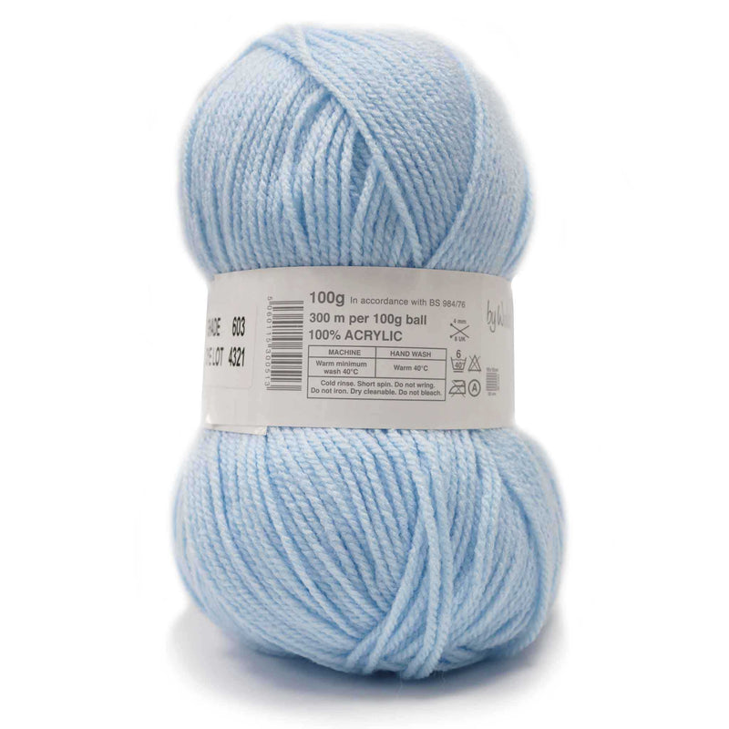Woolcraft Baby Care Double Kitting Baby Blue 100g