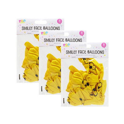 Smiley Face Balloons 18PC