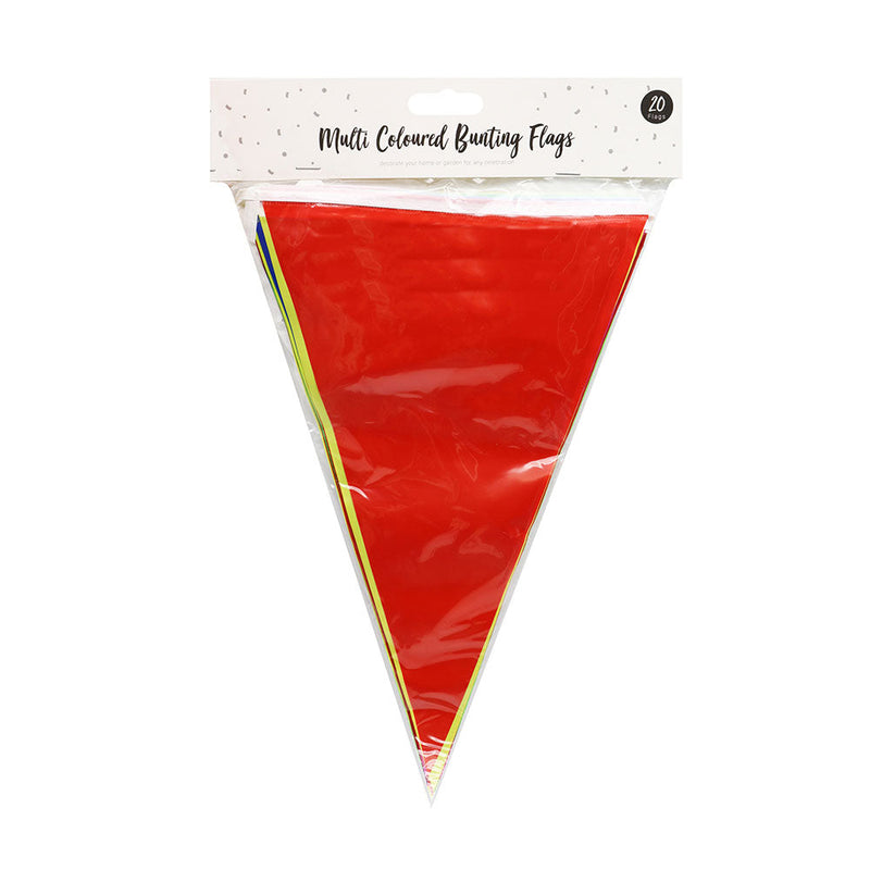 Multi Coloured Bunting Flags 20PK