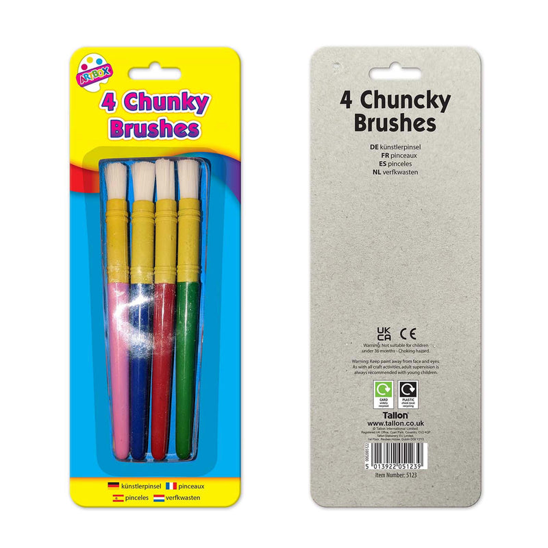 Chunky Paint Brushes 4PCS