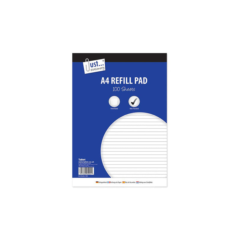 A4 Lined Refill Pad 100 Sheet