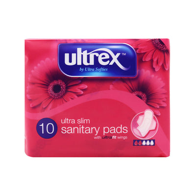 Ultrex Ultra Slim Sanitary Pads 10S