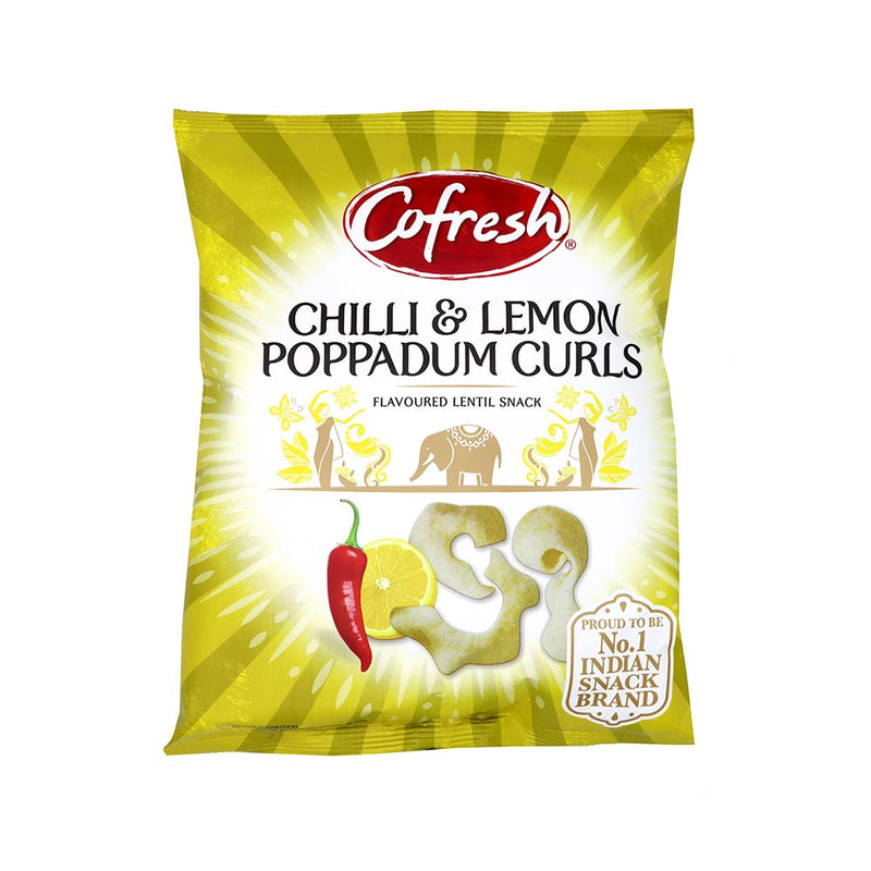 Chilli & Lemon Poppadum Curls Snack