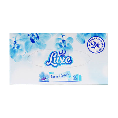 Luxe Luxury 2-Ply Tissues 90 Sheets Twin Pack