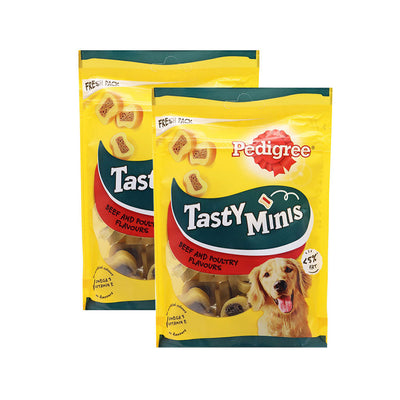 Pedigree Tasty Minis Chewy Slices Beef & Poultry 155g