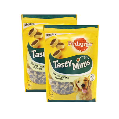 Pedigree Tasty Minis Chewy Slices Beef & Cheese 140g