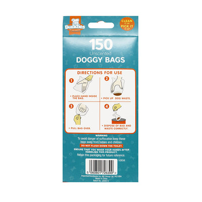 Unscented Doggy Clean Up Bags 150S