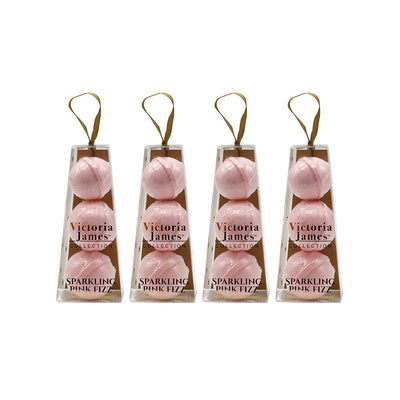Sparkling Scented Bath Fizzers Pink