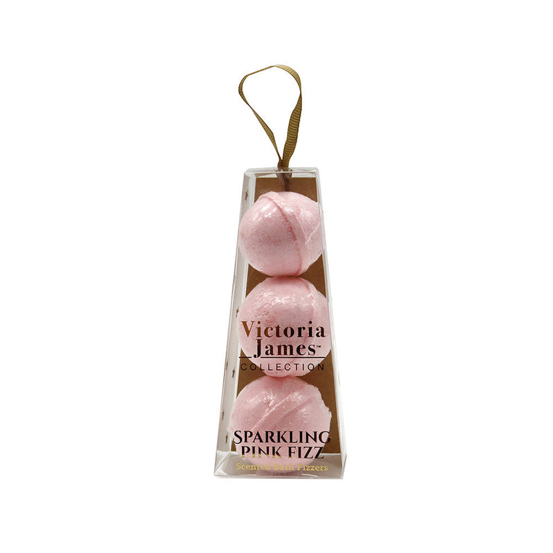 Sparkling Scented Bath Fizzers Pink