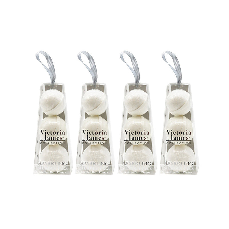 Sparkling Scented Bath Fizzers Silver