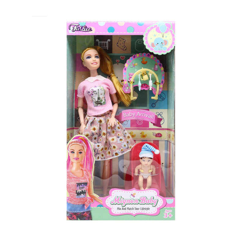 11IN Fashion Doll With Baby