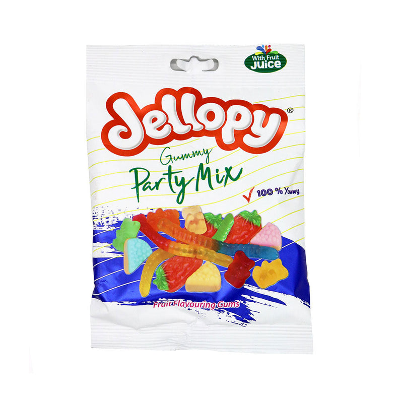 Jellopy Gummy Party Mix Fruit Flavour Gum 160g