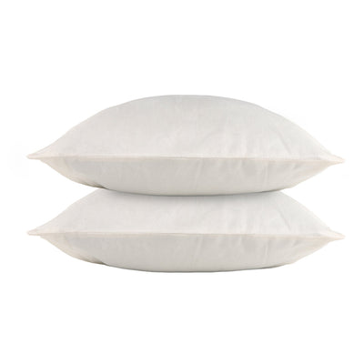 Velvet Square Cushion Cover White 45cmx45cm