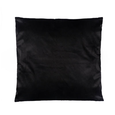 Velvet Square Cushion Cover Black 45cmx45cm