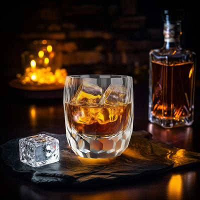 Crystal Irregular Diamond Whisky Glass 200ML